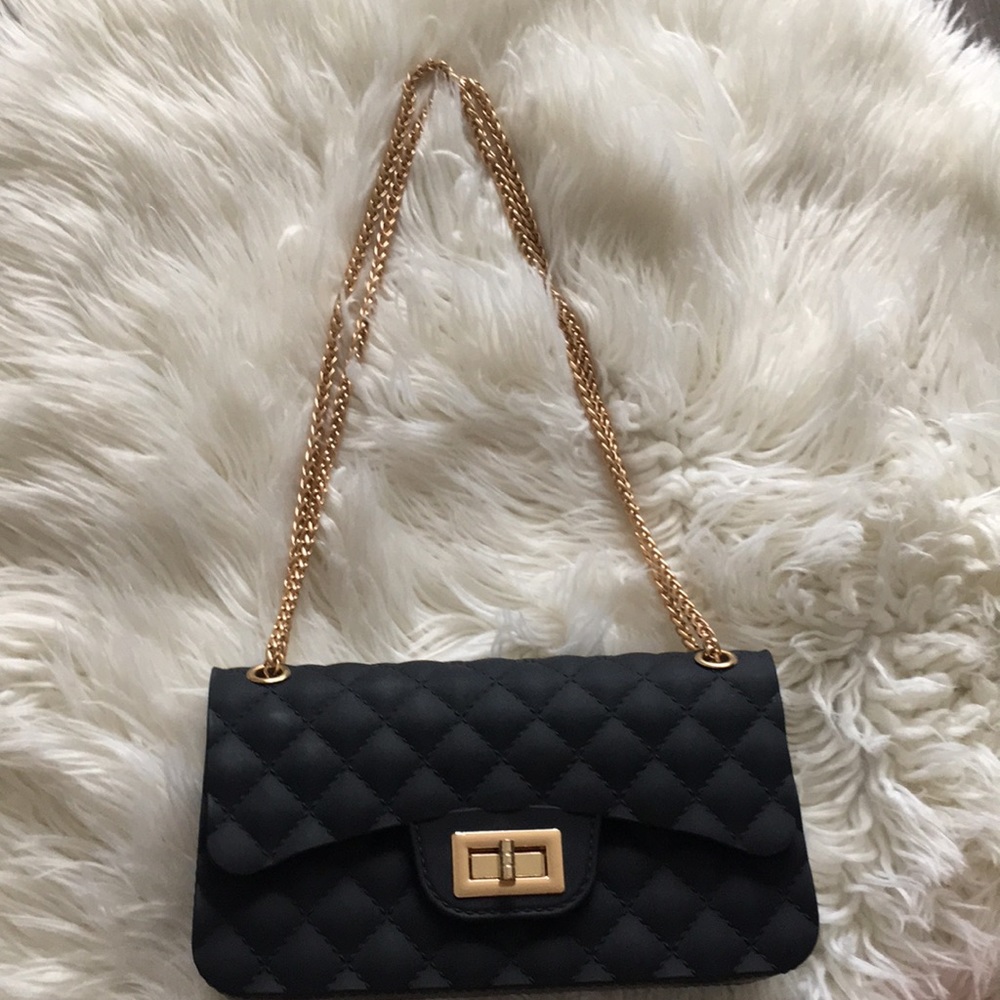 Black Silicone purse